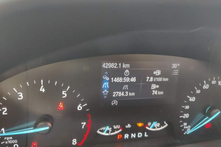 Used Ford Focus 2020 Sedan EcoBoost 180 Automatic Trend Edition Odometer Close Up