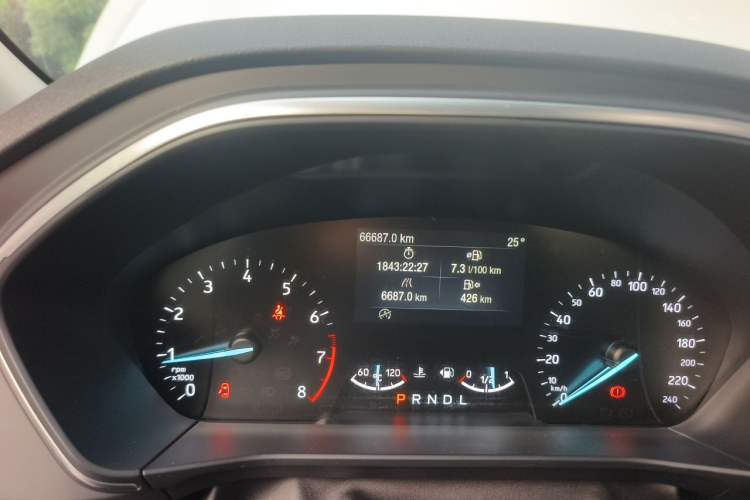 Used Ford Focus 2020 Sedan EcoBoost 180 Automatic Trend Edition Odometer Close Up