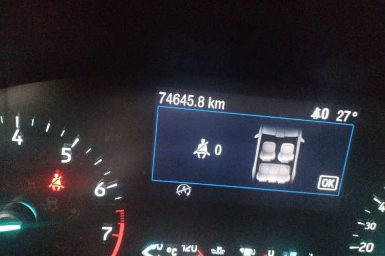 Used Ford Focus 2020 Sedan EcoBoost 180 Automatic Trend Edition Odometer Close Up