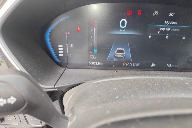 Used Ford Focus 2021 Sedan EcoBoost 180 Automatic ST Line Odometer Close Up