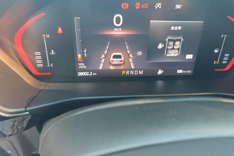 Used Ford Focus 2021 Sedan EcoBoost 180 Automatic ST Line Odometer Close Up
