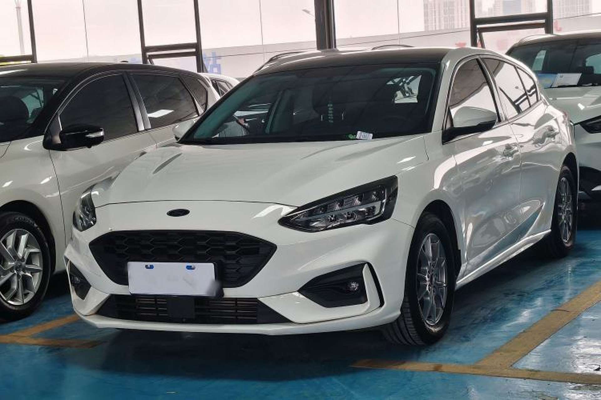 Used Ford Focus 2021 Hatchback EcoBoost 180 Automatic Titanium Edition Front Left 45 Deg