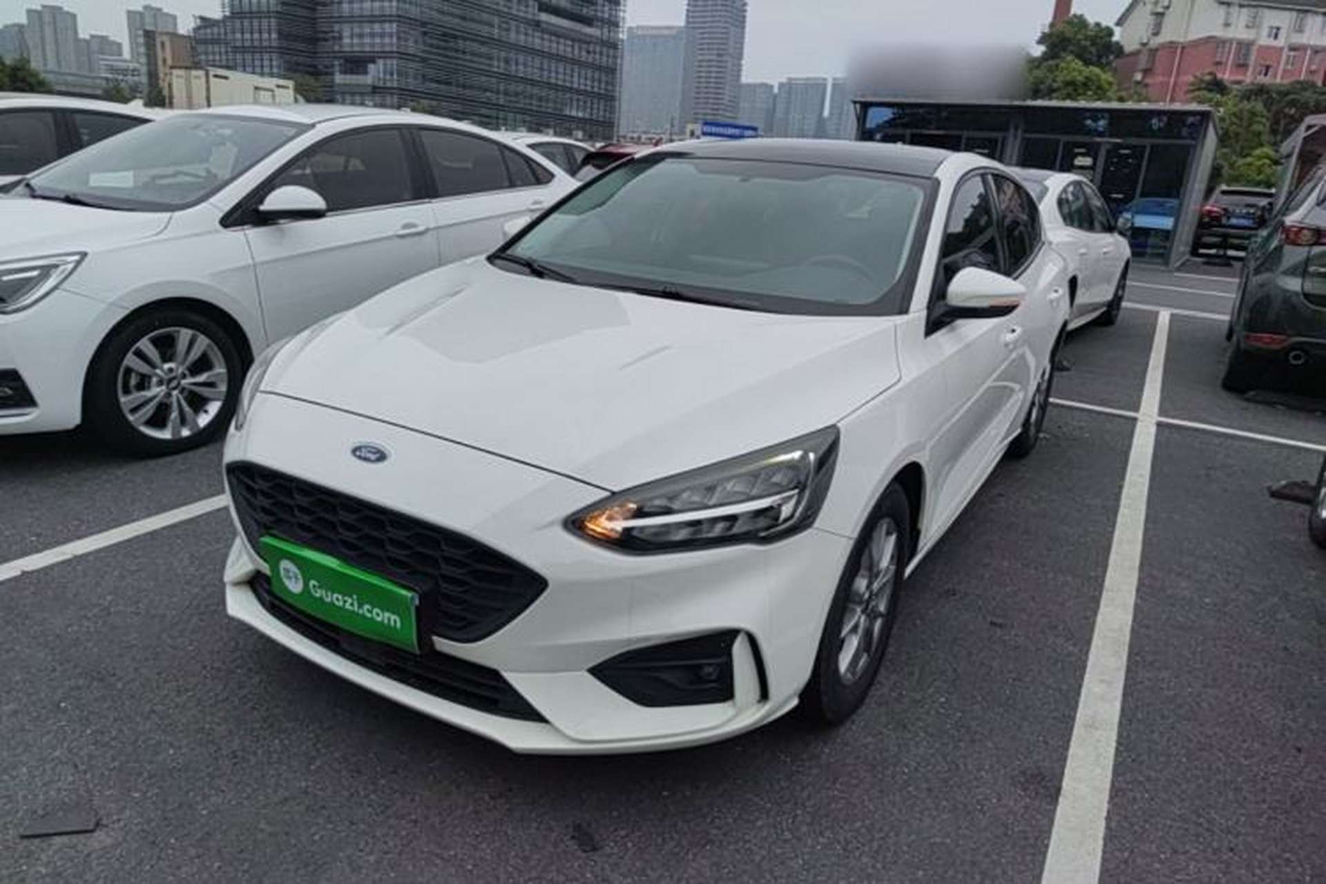 Used Ford Focus 2021 Hatchback EcoBoost 180 Automatic Titanium Edition Front Left 45 Deg