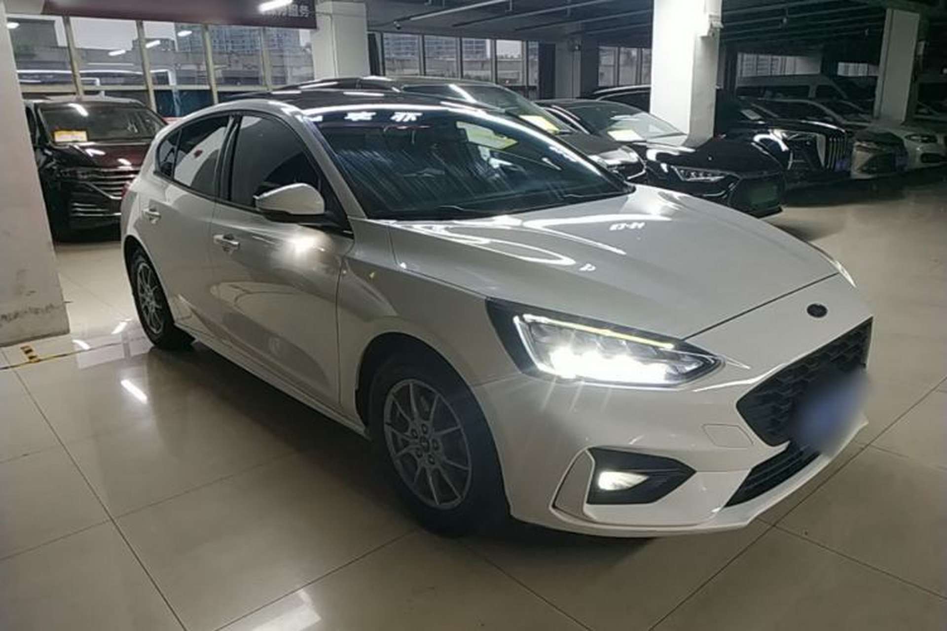 Used Ford Focus 2021 Hatchback EcoBoost 180 Automatic Titanium Edition Front Right 45 Deg