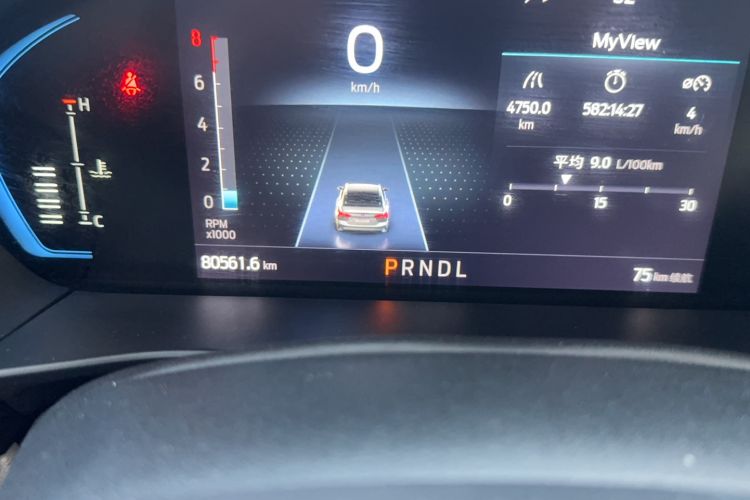 Used Ford Focus 2021 Sedan EcoBoost 180 Automatic Trendy Model Odometer Close Up