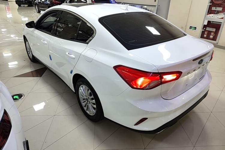 Used Ford Focus 2021 Sedan EcoBoost 180 Automatic Trendy Model Rear Left 45 Deg