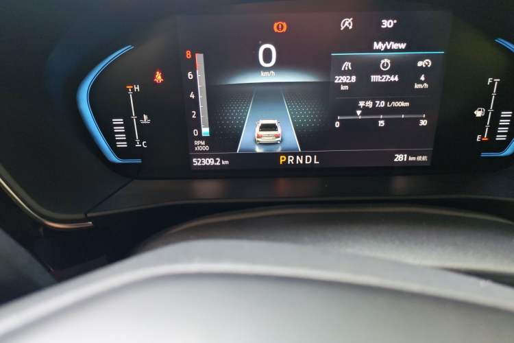 Used Ford Focus 2022 Sedan EcoBoost 180 Automatic Performance Edition Odometer Close Up