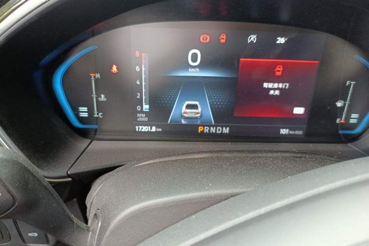 Used Ford Focus 2022 Sedan EcoBoost 180 Automatic ST Line Odometer Close Up
