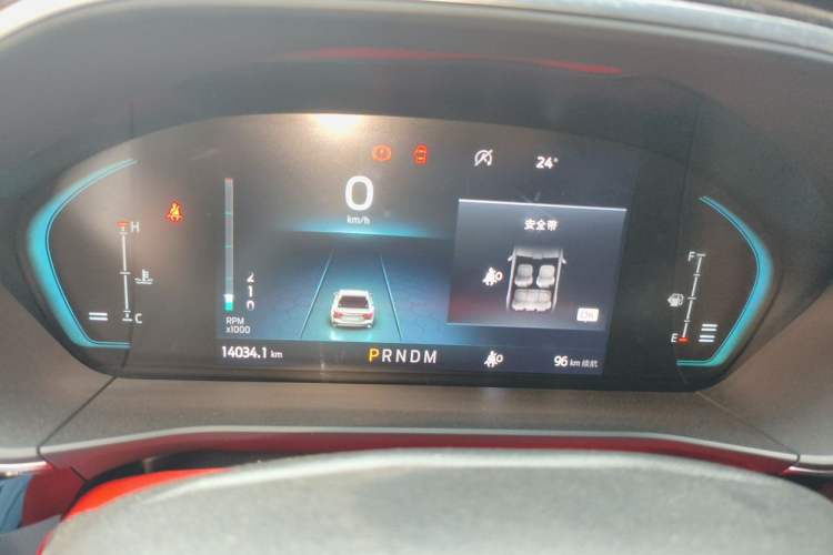 Used Ford Focus 2022 Sedan EcoBoost 180 Automatic ST Line Odometer Close Up