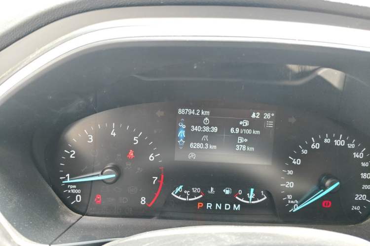 Used Ford Focus Active 2020 EcoBoost 180 Automatic Trendy Model Odometer Close Up