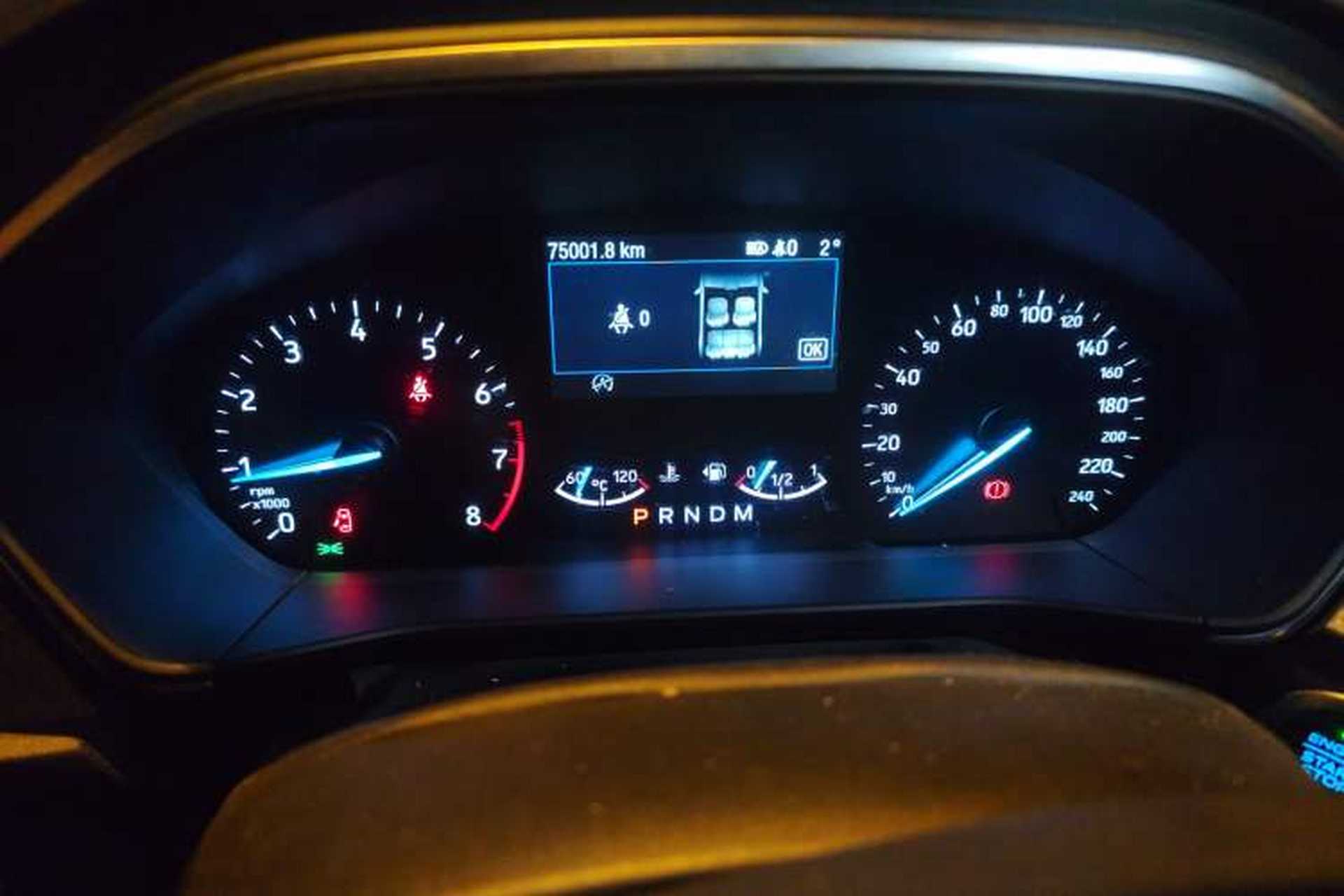 Used Ford Focus Active 2020 EcoBoost 180 Automatic Titanium Edition Odometer Close Up