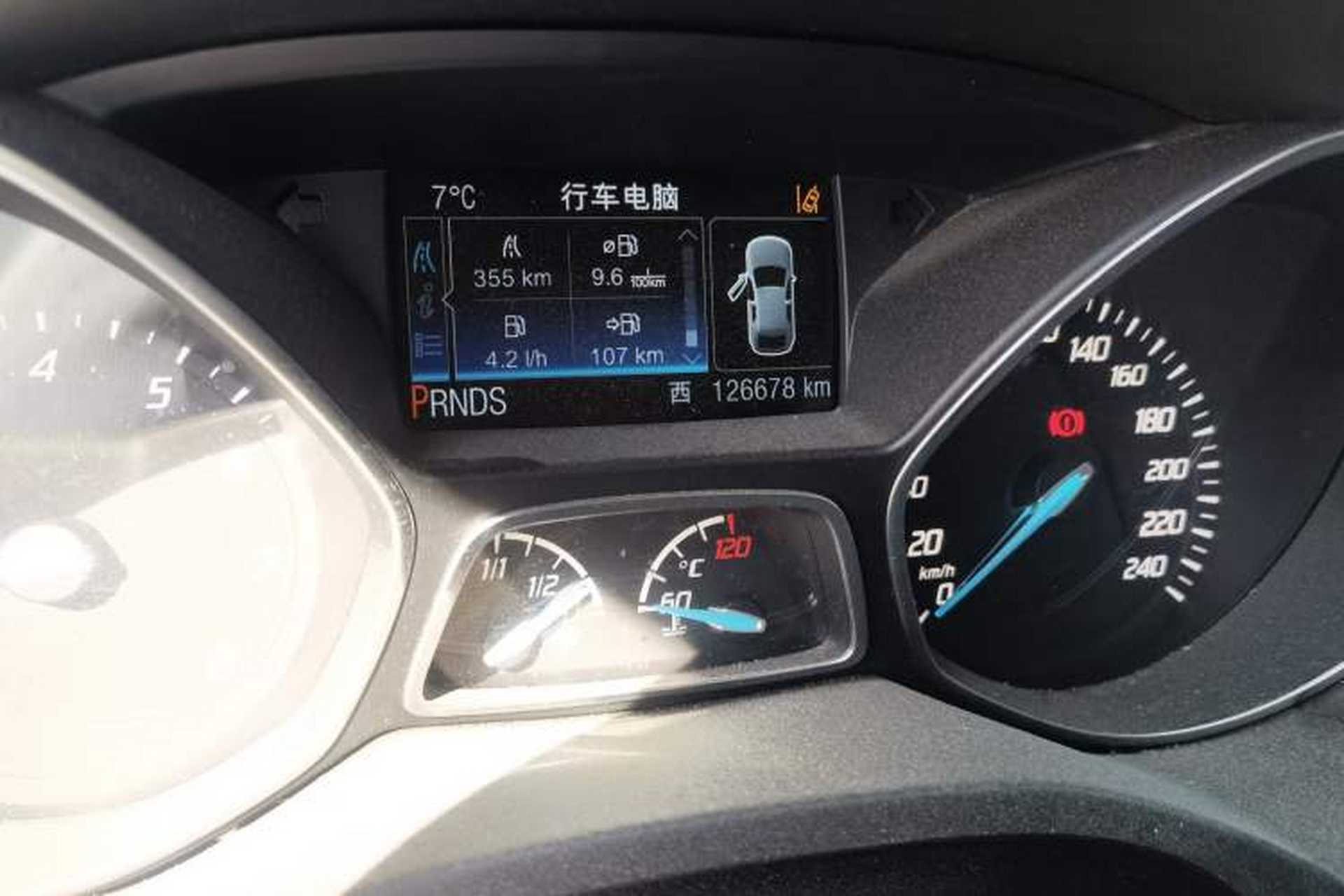Used Ford Kuga 2013 2.0L GTDi Four-Wheel Drive Premium Model Odometer Close Up