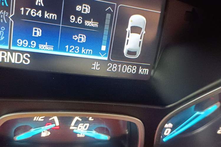 Used Ford Kuga 2013 1.6L GTDi 4x4 Elite Model Odometer Close Up