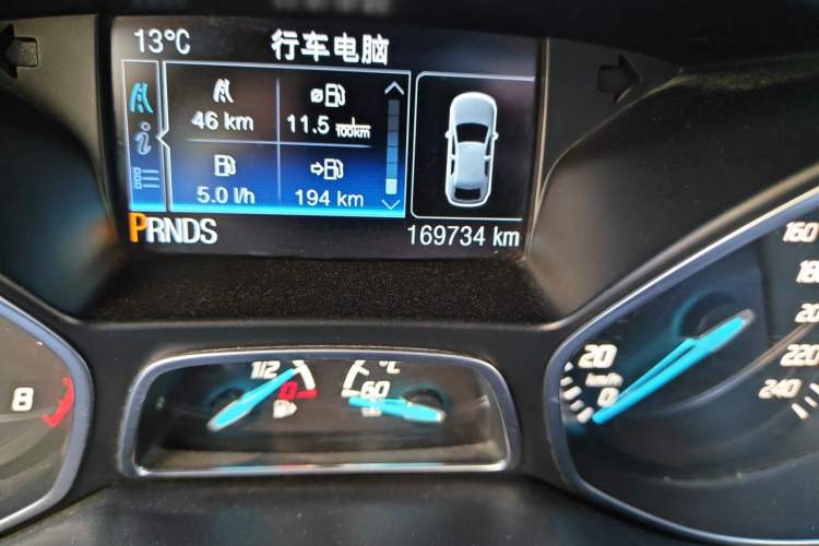 Used Ford Kuga 2013 2.0L GTDi Four-Wheel-Drive Elite Model Odometer Close Up