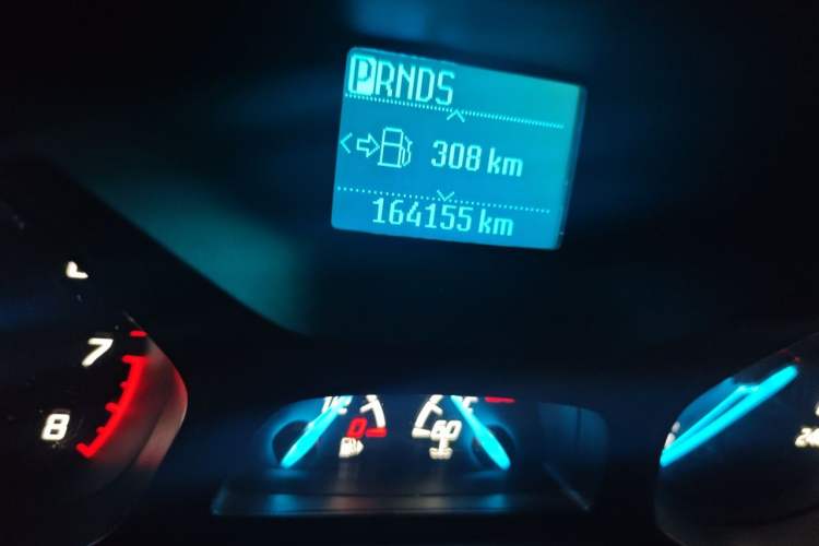 Used Ford Kuga 2013 1.6L GTDi Two-Wheel-Drive Comfort Model Odometer Close Up