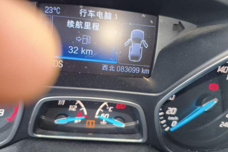 Used Ford Kuga 2013 2.0L GTDi Four-Wheel Drive Premium Model Odometer Close Up