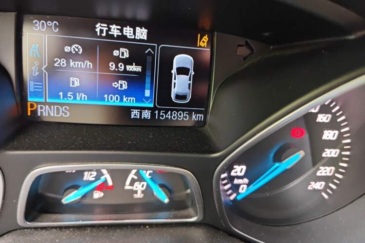Used Ford Kuga 2013 2.0L GTDi Four-Wheel Drive Premium Model Odometer Close Up