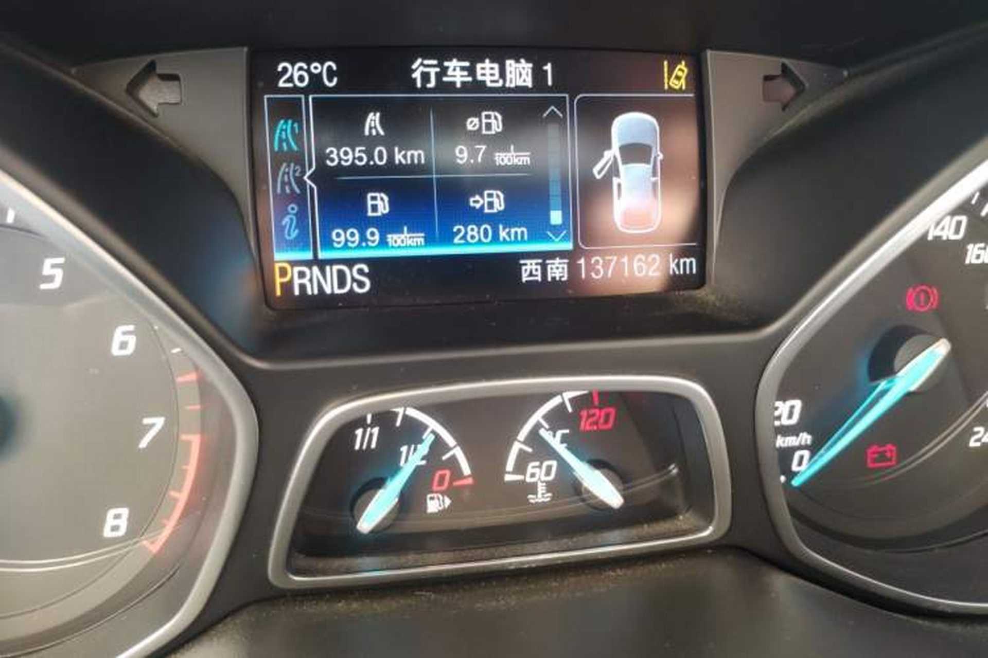 Used Ford Kuga 2013 1.6L GTDi 4x4 Elite Model Odometer Close Up