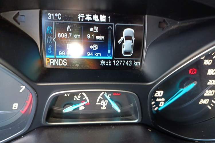 Used Ford Kuga 2013 1.6L GTDi 4x4 Elite Model Odometer Close Up