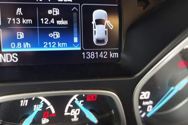 Used Ford Kuga 2013 2.0L GTDi Four-Wheel-Drive Sport Model Odometer Close Up