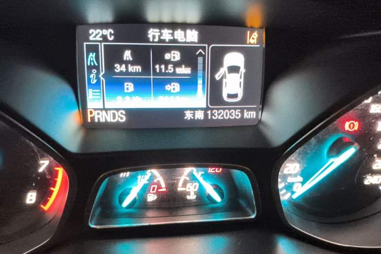 Used Ford Kuga 2013 2.0L GTDi Four-Wheel Drive Premium Model Odometer Close Up