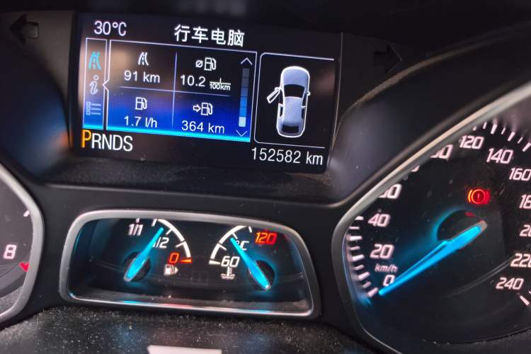 Used Ford Kuga 2015 1.5L GTDi Four-Wheel-Drive Elite Model Odometer Close Up