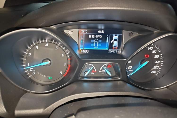 Used Ford Kuga 2015 2.0L GTDi Four-Wheel-Drive Sport Model Odometer Close Up