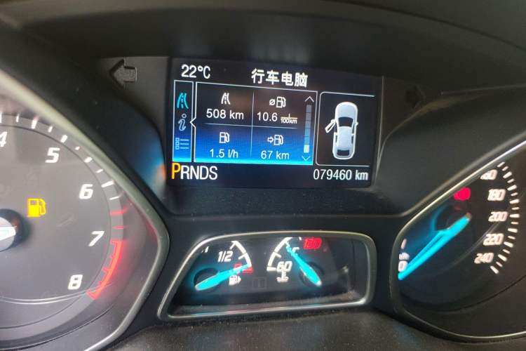 Used Ford Kuga 2015 2.0L GTDi Four-Wheel Drive Elite Model Odometer Close Up