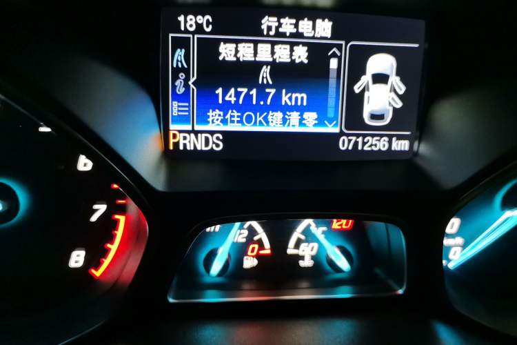 Used Ford Kuga 2015 2.0L GTDi Four-Wheel-Drive Sport Model Odometer Close Up