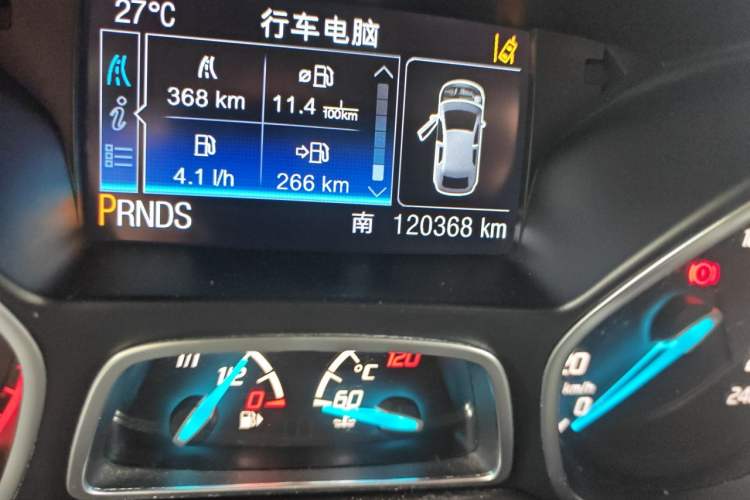 Used Ford Kuga 2015 2.0L GTDi Four-Wheel Drive Prestige Model Odometer Close Up