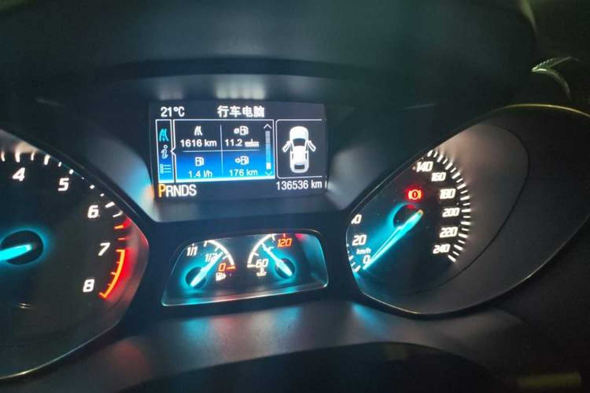 Used Ford Kuga 2015 2.0L GTDi Four-Wheel-Drive Sport Model Odometer Close Up