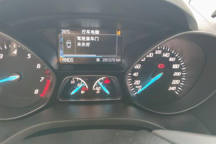 Used Ford Kuga 2015 2.0L GTDi Four-Wheel Drive Prestige Model Odometer Close Up