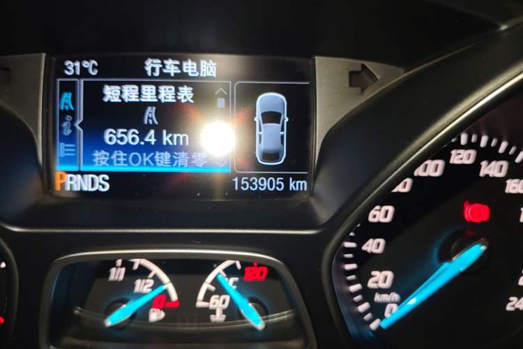 Used Ford Kuga 2015 2.0L GTDi Four-Wheel Drive Elite Model Odometer Close Up