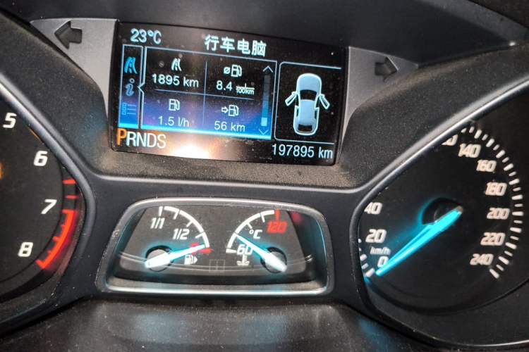 Used Ford Kuga 2015 2.0L GTDi Four-Wheel Drive Elite Model Odometer Close Up