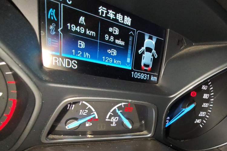 Used Ford Kuga 2015 1.5L GTDi Four-Wheel-Drive Elite Model Odometer Close Up
