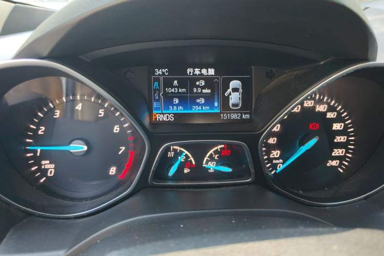 Used Ford Kuga 2015 2.0L GTDi Four-Wheel Drive Elite Model Odometer Close Up