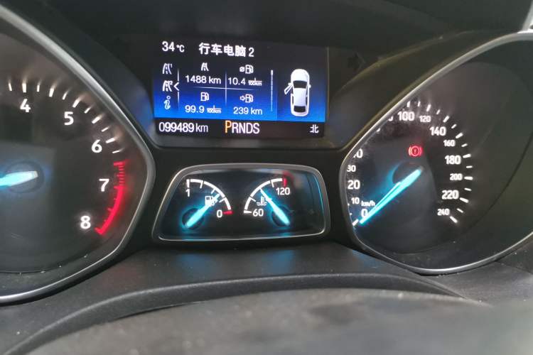 Used Ford Kuga 2017 EcoBoost 180 Four-Wheel Drive Luxury Wing Model Odometer Close Up