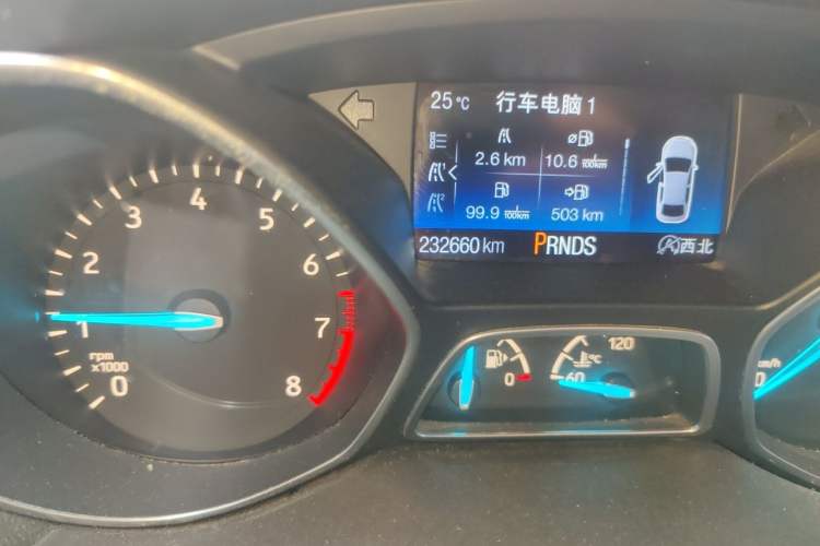 Used Ford Kuga 2017 EcoBoost 245 Four-Wheel-Drive Sport Model Odometer Close Up