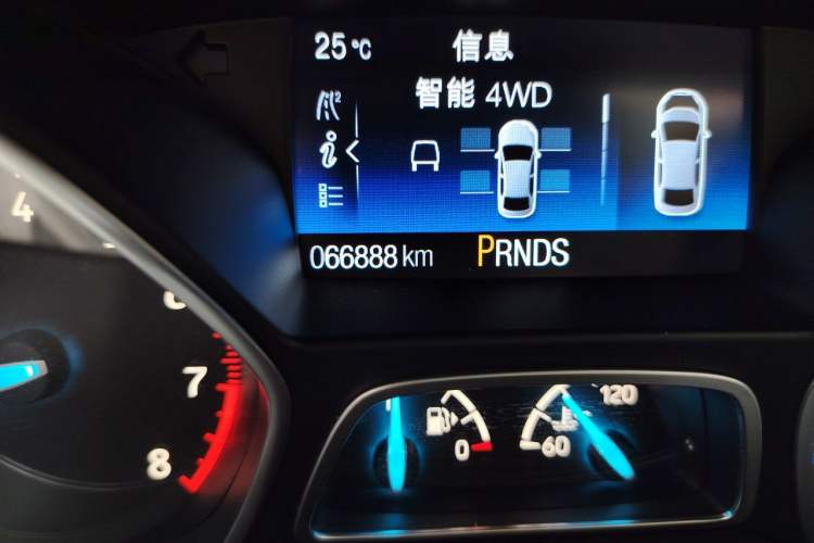 Used Ford Kuga 2017 EcoBoost 180 Four-Wheel Drive Luxury Wing Model Odometer Close Up