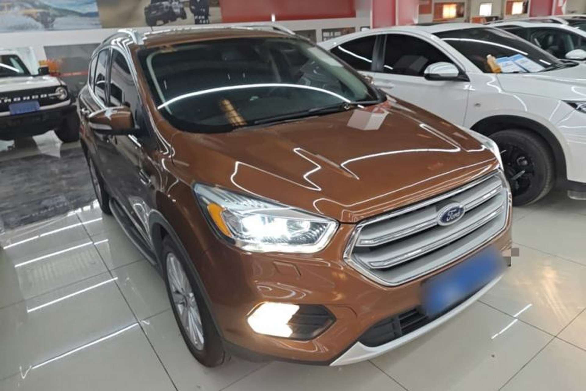 Used Ford Kuga 2017 EcoBoost 245 4x4 Prestige Edition Front Right 45 Deg
