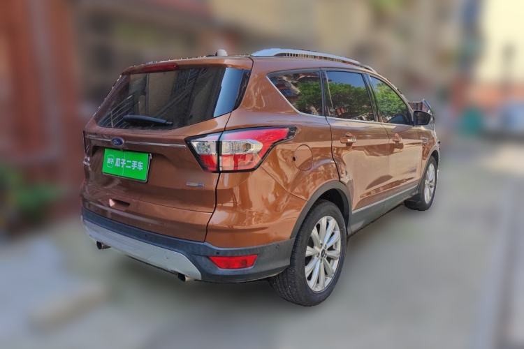 Used Ford Kuga 2017 EcoBoost 180 Four-Wheel Drive Titanium Edition Rear Right 45 Deg