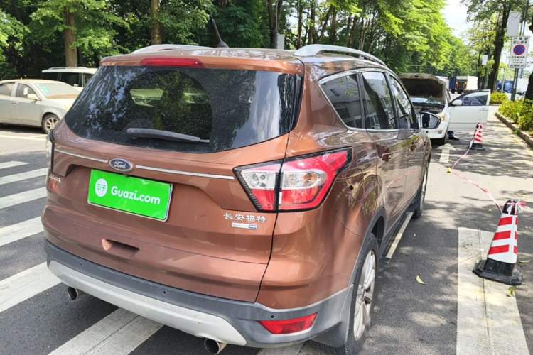 Used Ford Kuga 2017 EcoBoost 245 4x4 Prestige Edition Rear Right 45 Deg