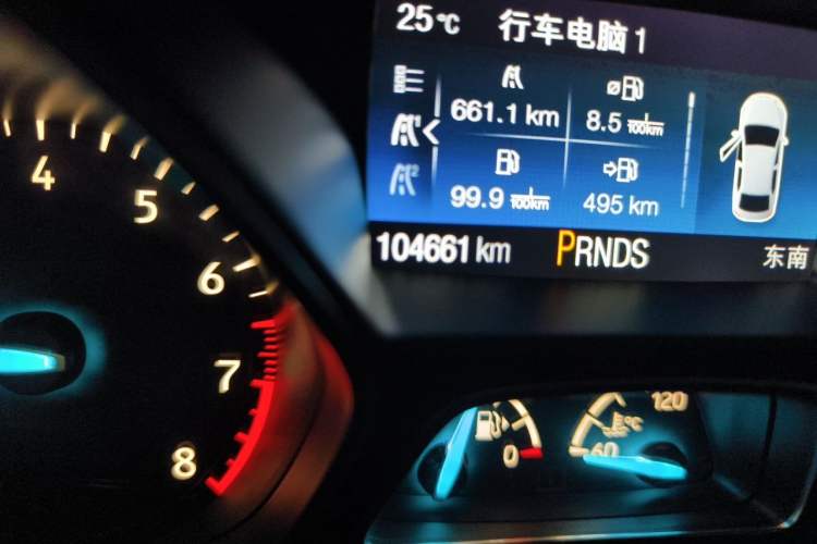 Used Ford Kuga 2017 EcoBoost 180 Four-Wheel Drive Titanium Edition Odometer Close Up