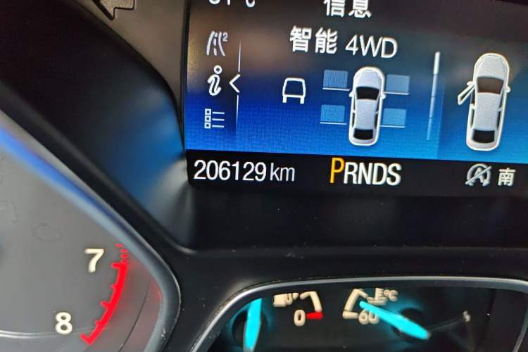 Used Ford Kuga 2017 EcoBoost 245 Four-Wheel-Drive Sport Model Odometer Close Up
