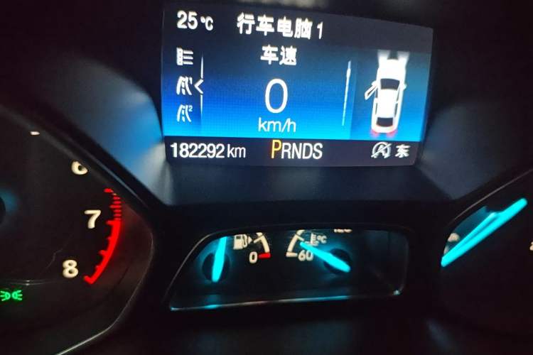 Used Ford Kuga 2017 EcoBoost 245 Four-Wheel-Drive Sport Model Odometer Close Up