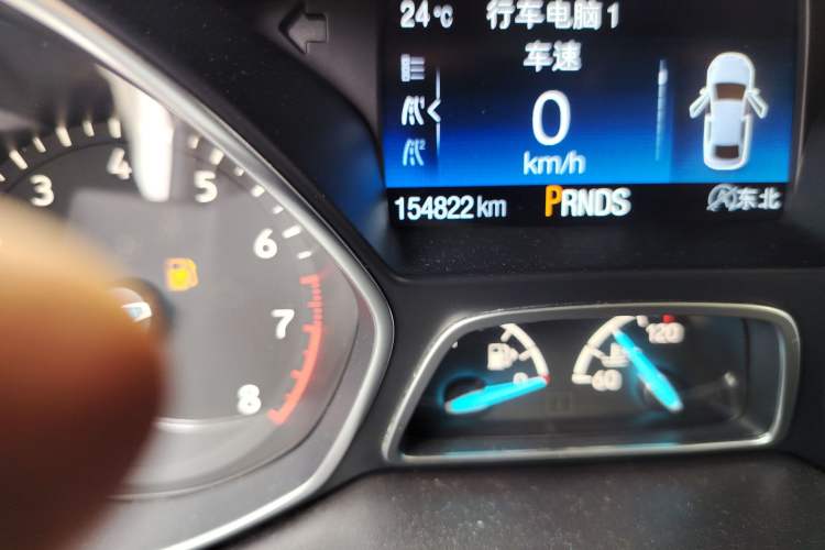 Used Ford Kuga 2017 EcoBoost 245 Four-Wheel-Drive Sport Model Odometer Close Up