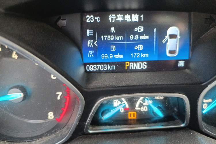 Used Ford Kuga 2017 EcoBoost 180 Four-Wheel Drive Luxury Wing Model Odometer Close Up