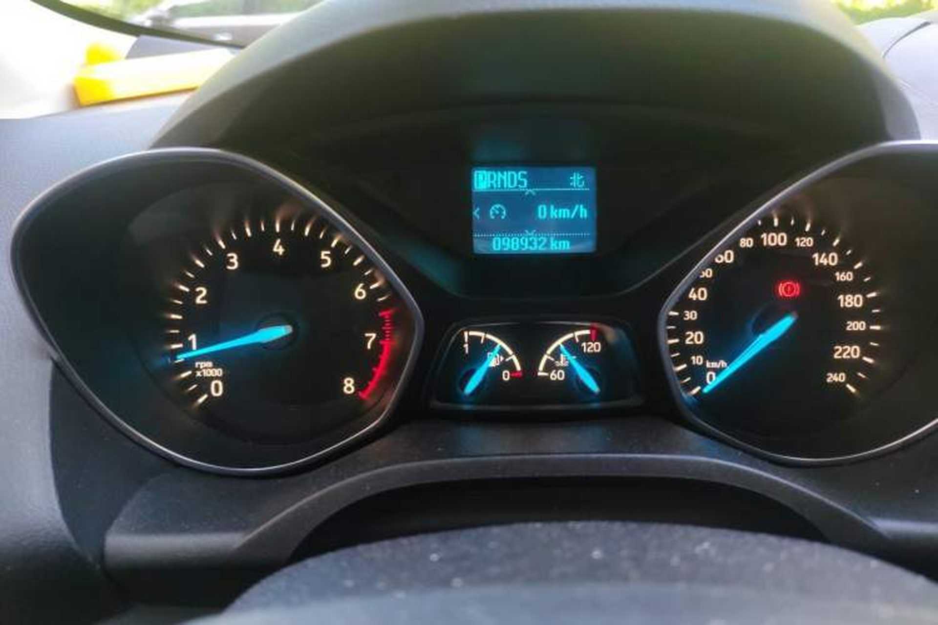 Used Ford Kuga 2017 EcoBoost 180 Two-Wheel-Drive Platinum Edition Odometer Close Up
