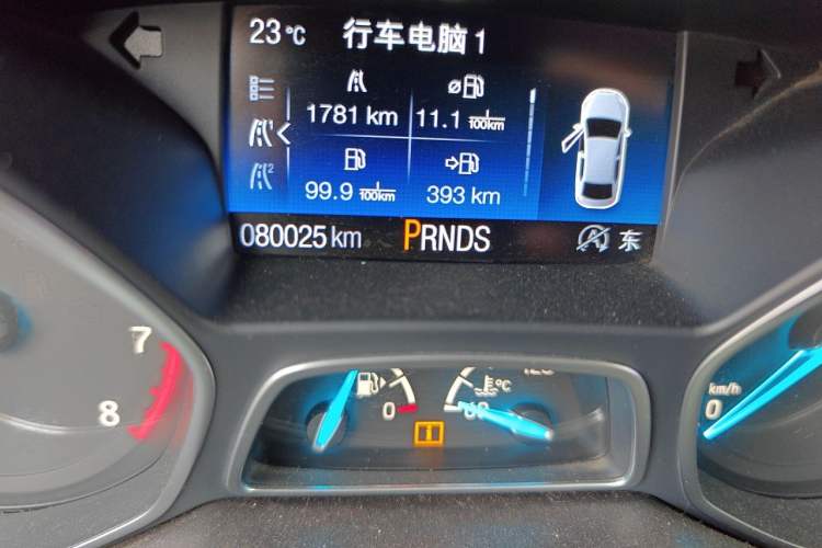 Used Ford Kuga 2017 EcoBoost 245 Four-Wheel-Drive Sport Model Odometer Close Up