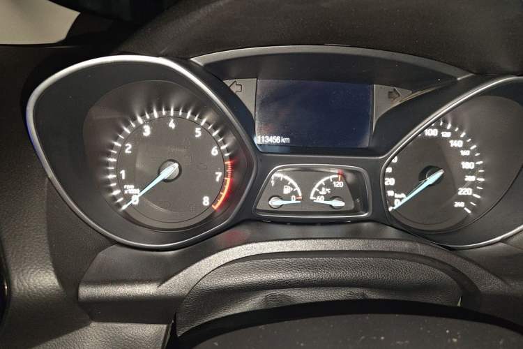 Used Ford Kuga 2017 EcoBoost 245 Four-Wheel-Drive Sport Model Odometer Close Up